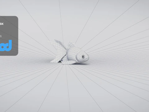 金魚 3Dモデル
