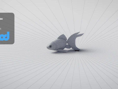 金魚 3Dモデル