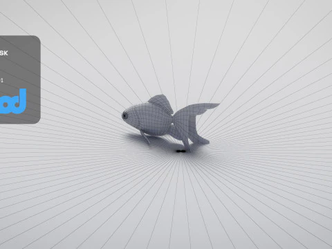 金魚 3Dモデル