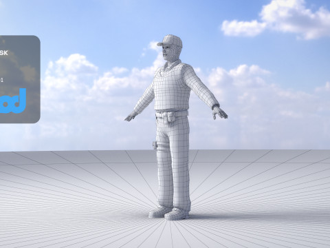 Police Officer 0016 3D Модель
