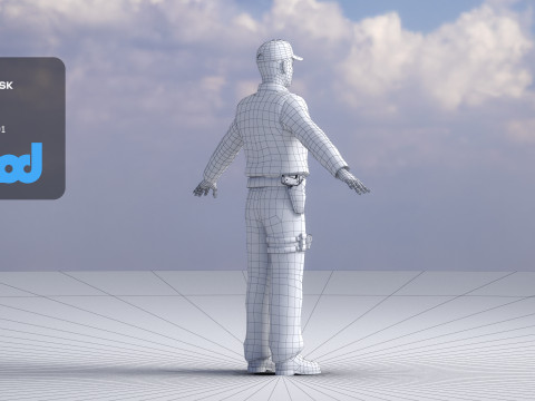 Police Officer 0016 3D Модель