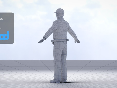 Police Officer 0016 3D Модель