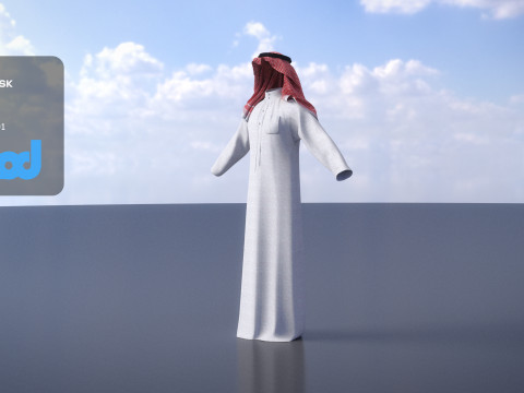 MiddleEastMaleClothing0002 3Dモデル