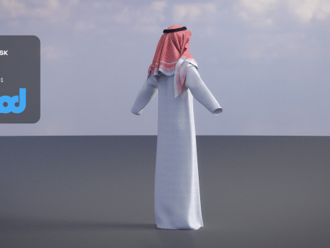 MiddleEastMaleClothing0002 3Dモデル