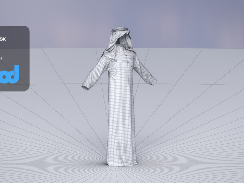 MiddleEastMaleClothing0002 3Dモデル