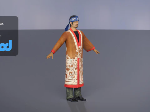 Povo Ainu Modelo 3D