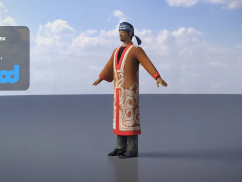 Povo Ainu Modelo 3D