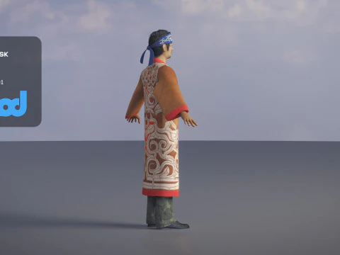 Povo Ainu Modelo 3D