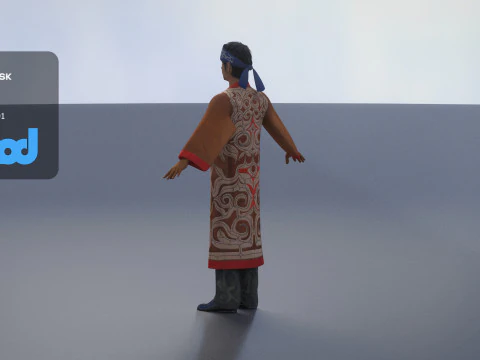 Povo Ainu Modelo 3D