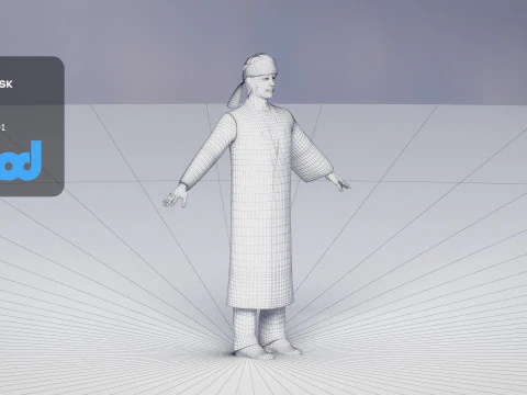 Povo Ainu Modelo 3D