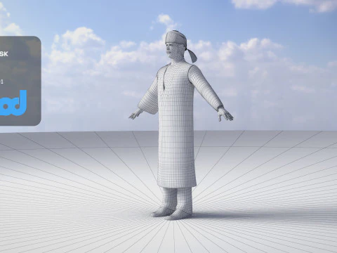 Povo Ainu Modelo 3D