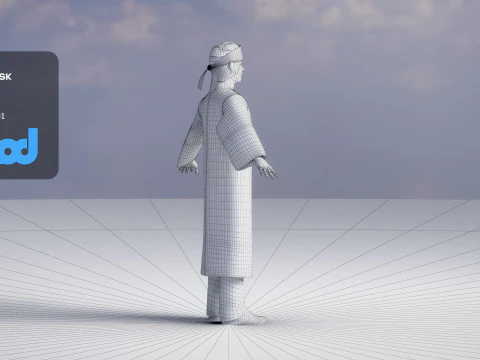Povo Ainu Modelo 3D