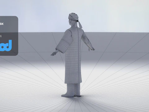 Povo Ainu Modelo 3D