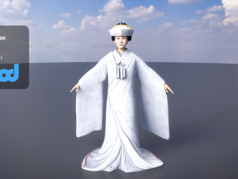 Japanese Bride 0003 3Dモデル
