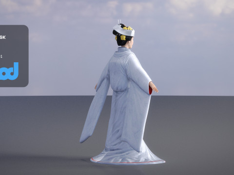 Japanese Bride 0003 3D Model