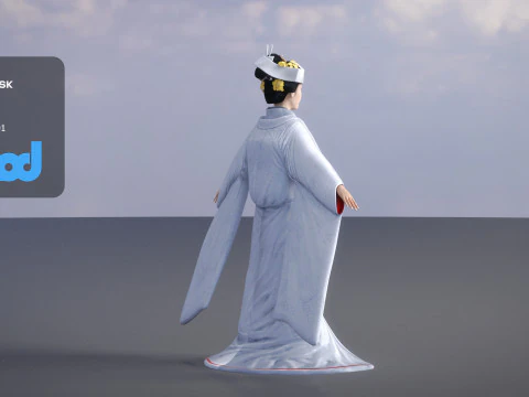 Japanese Bride 0003 3D Model