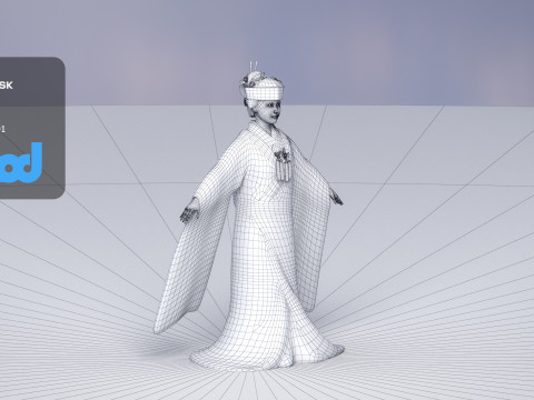 Japanese Bride 0003 3D Model