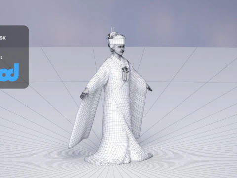 Japanese Bride 0003 3D Model