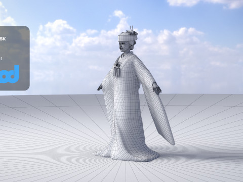 Japanese Bride 0003 3D Model