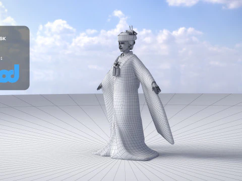Japanese Bride 0003 3D Model