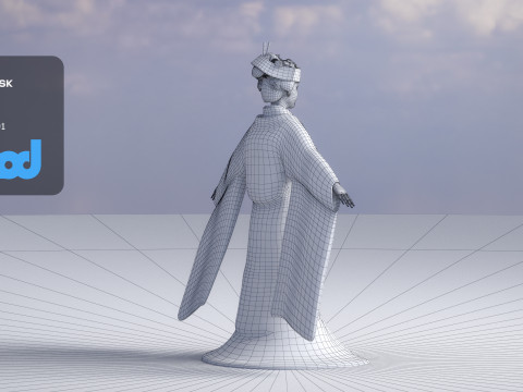 Japanese Bride 0003 3D Model