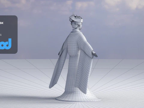 Japanese Bride 0003 3D Model