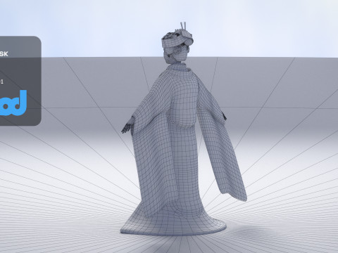 Japanese Bride 0003 3D Model