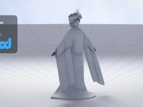 Japanese Bride 0003 3D Model