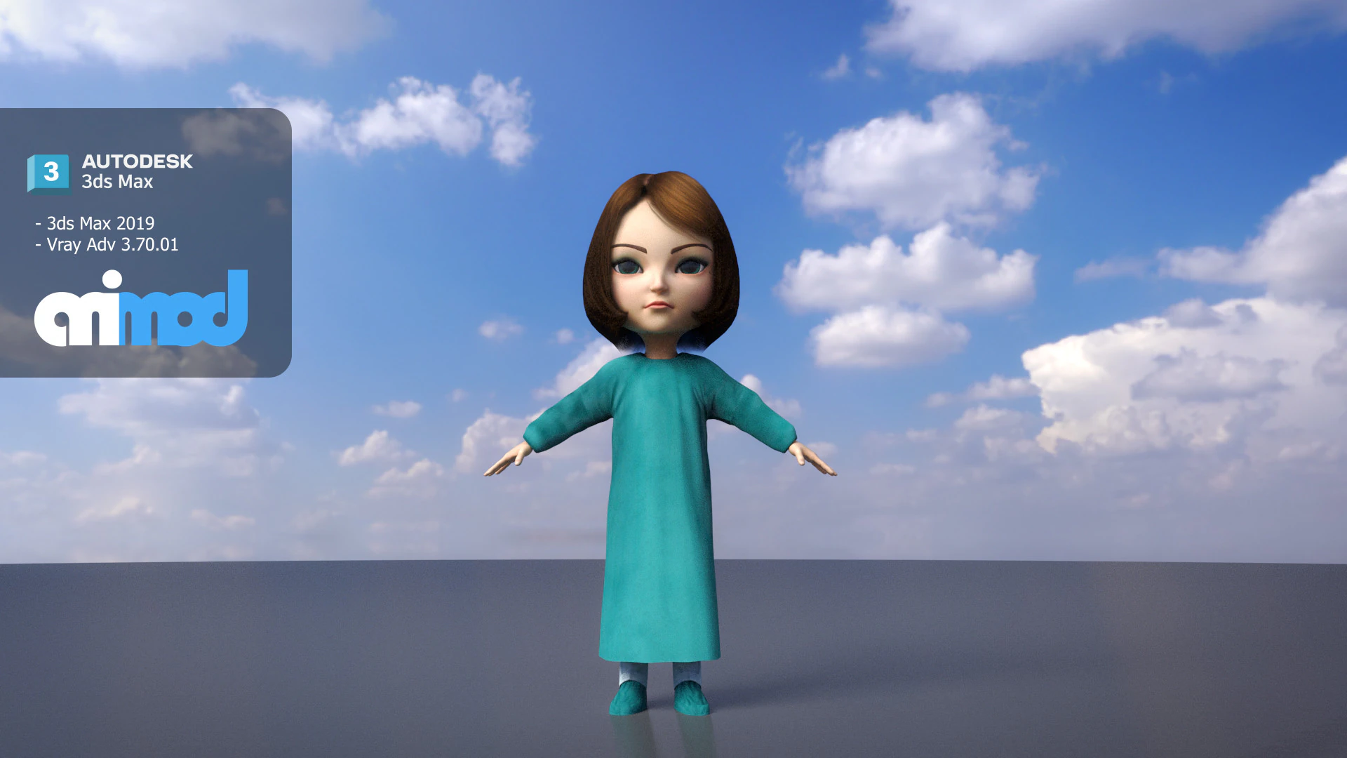 Nurse 0005 3D Model .c4d .max .obj .3ds .fbx .stl .blend 