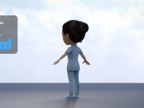 Nurse 0003 3Dモデル