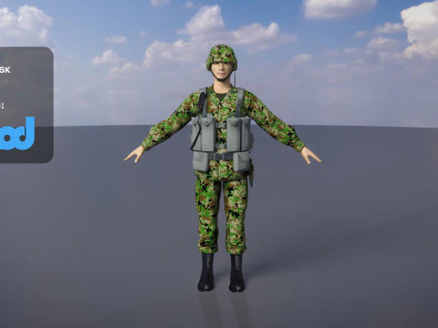 Japan Self Defense Force 0002 3D Model