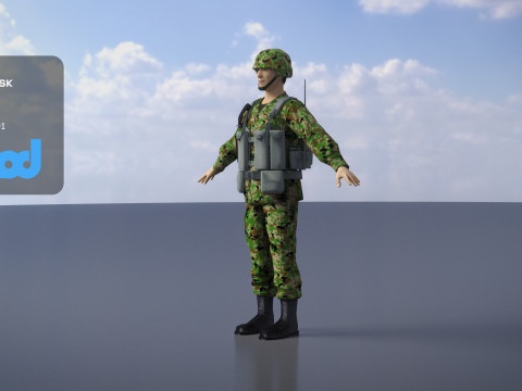 Japan Self Defense Force 0002 3Dモデル