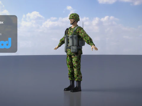 Japan Self Defense Force 0002 3D Model