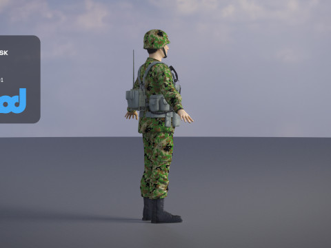 Japan Self Defense Force 0002 3Dモデル