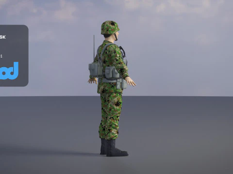 Japan Self Defense Force 0002 3D Model