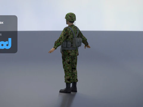 Japan Self Defense Force 0002 3D Model