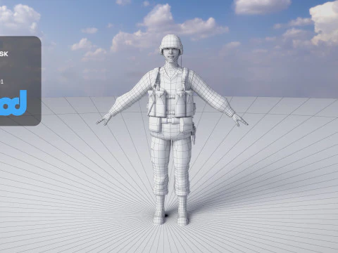 Japan Self Defense Force 0002 3D Model