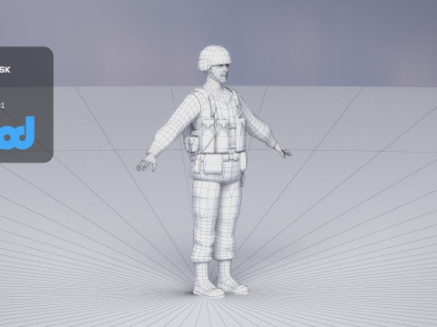 Japan Self Defense Force 0002 3Dモデル