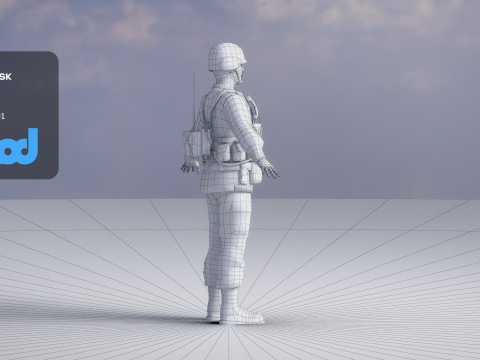 Japan Self Defense Force 0002 3Dモデル
