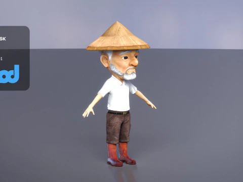 农民0019 3D 模型