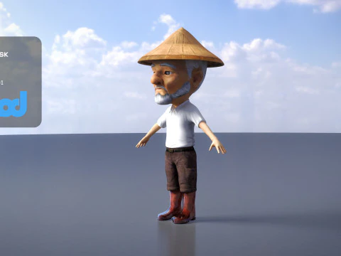 农民0019 3D 模型