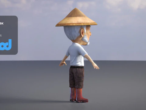 农民0019 3D 模型