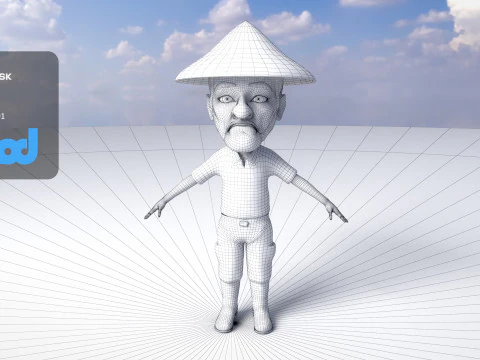 农民0019 3D 模型