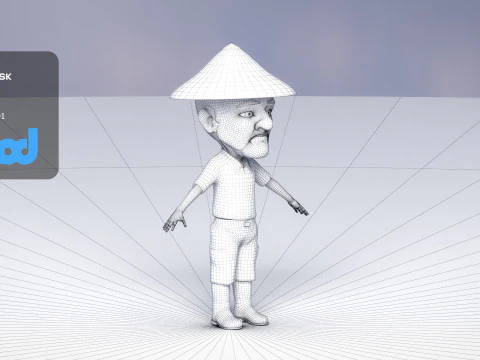 农民0019 3D 模型