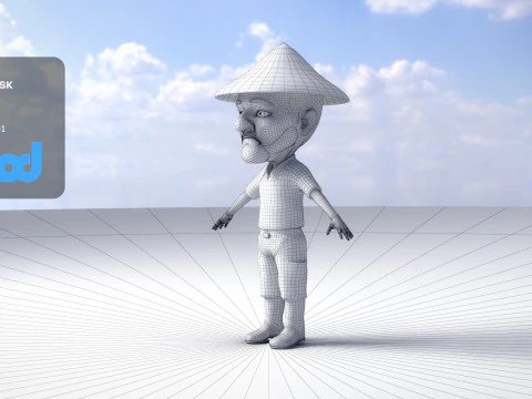 农民0019 3D 模型