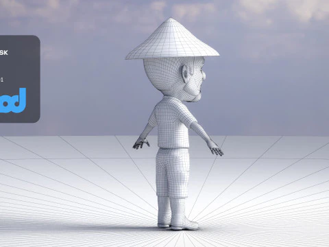 农民0019 3D 模型