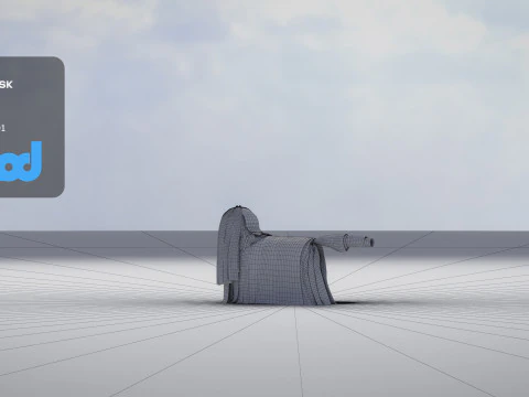 Maltese Dog 3D Model