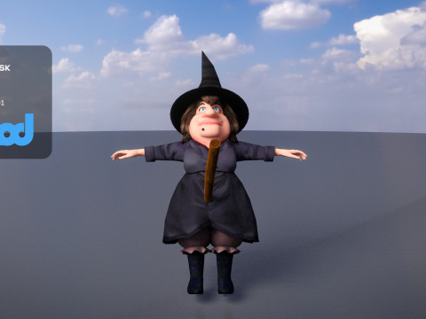 Witch 3Dモデル