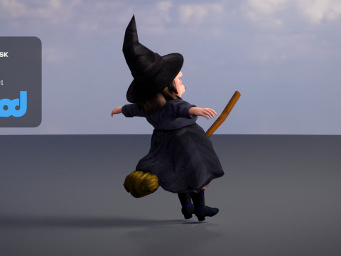 Witch 3Dモデル