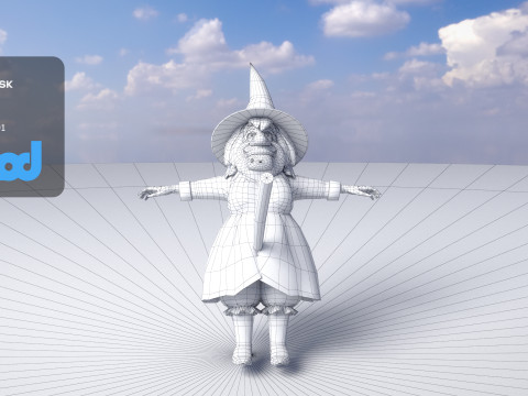 Witch 3Dモデル